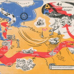 Route of the 4th Armored - D+36 to D+204