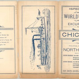 Special World's Fair Excursion to Chicago via Palatial Steamer North King