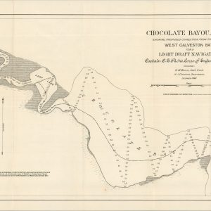Chocolate Bayou, Texas, Showing Proposed Connection from its Mouth to West Galveston Bay for a Light Draft Navigation
