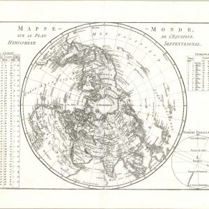 Mappe-Monde sur le Plan de l'Equateur Hemisphere Septentrional