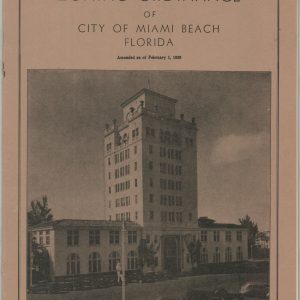 Zoning Ordinance of City of Miami Beach, Florida