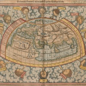 Ptolemeisch General Tafel / die hable kugel der Welt begreifende