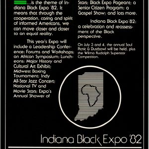 "Towards Equal Results" Indiana Black Expo '82