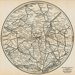 Principal Highways Environing Allentown and Bethlehem Pennsylvania