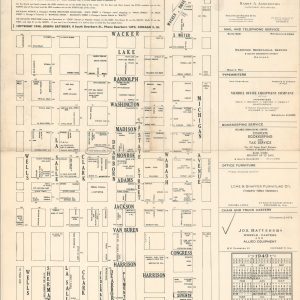 Battersby's Map of Chicago's Downtown (Loop) District