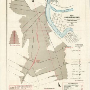 Map of Rolling Mill Mine, Showing the Locomotive Tunnel