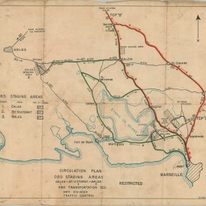 Circulation Plan DBS Staging Areas Calais - St. Victoret - Arles