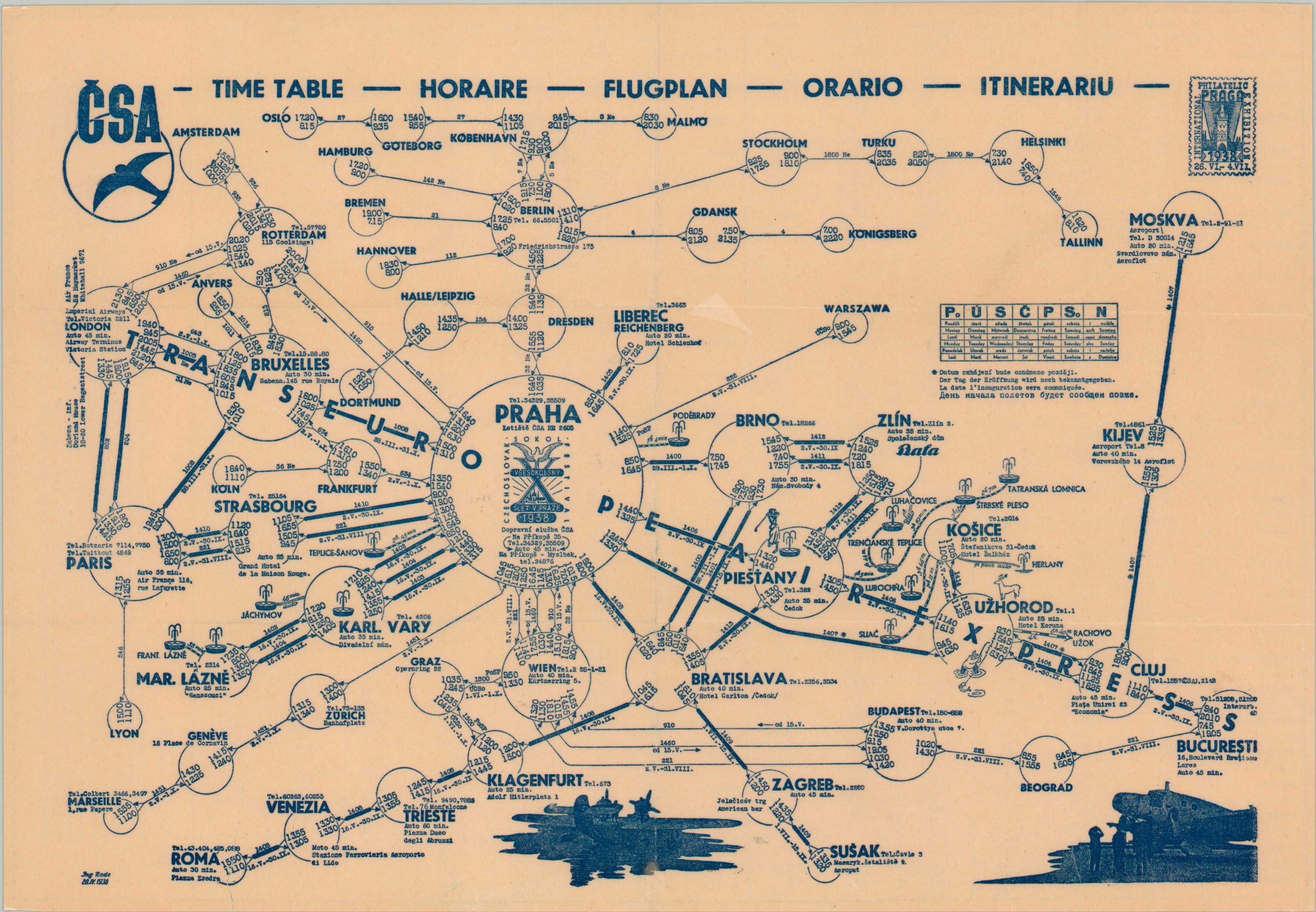 CSA Timetable