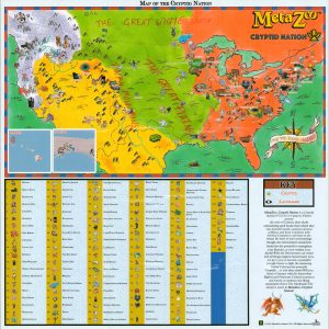 Map of the Cryptid Nation