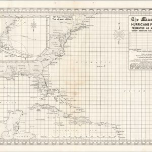The Miami Herald Hurricane Plotting Map Presented as a Public Service