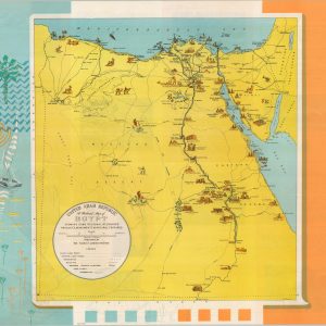 United Arab Republic A Pictorial Map of Egypt