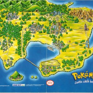 [Map of Kanto Region]