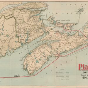 Plant Line Between Boston and Nova Scotia, Cape Breton Island, Prince Edward Island, and Newfoundland