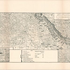 Map Showing all Towns is U.S. Battle Zone in France with Divisions as Indicated on Gen'l Pershing's Battle Map now in the United States National Museum Washington, D.C.