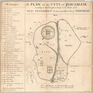 A Plan of the City of Jerusalem according to the Description thereof in the Books of the Old Testament...