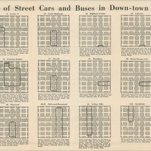 New Routing of Street Cars and Buses in Down-town Birmingham