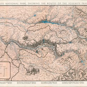 Gateways to Yosemite National Park, Showing the Routes of the Yosemite Transportation System