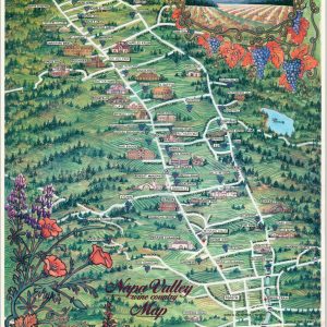 Napa Valley Wine Country Map