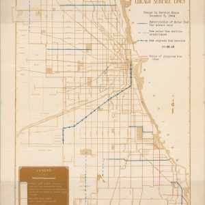 Map of Chicago Surface Lines
