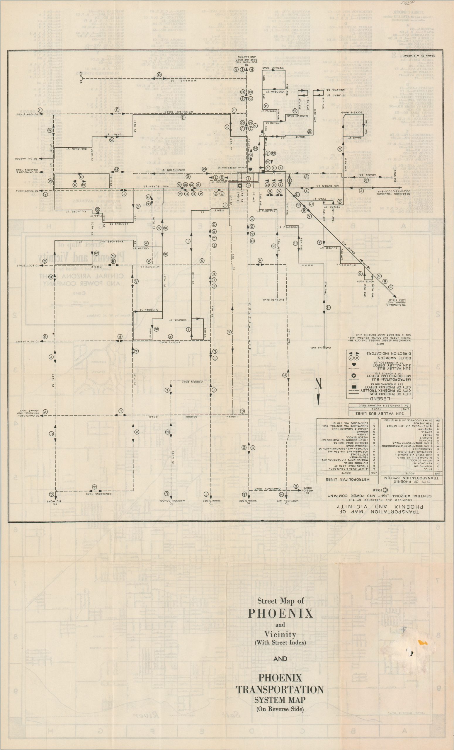 Street Map of Phoenix and Vicinity - Image 2