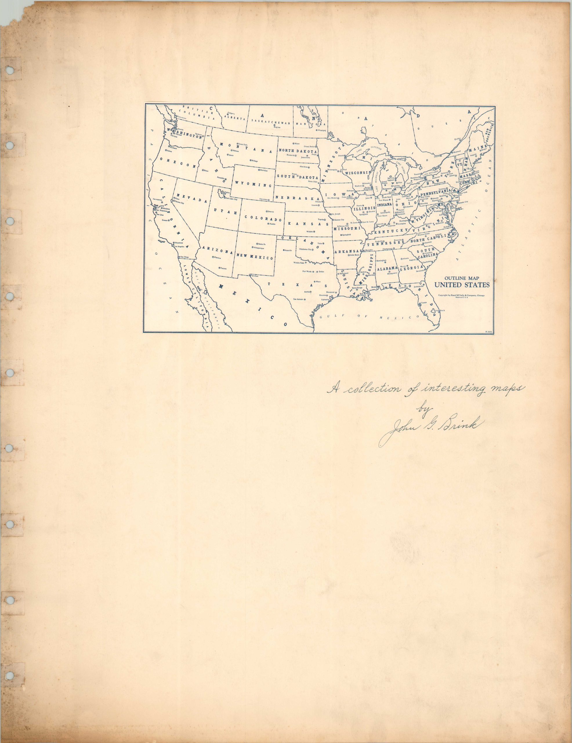 A Collection of Interesting Maps by John G. Brink - Image 3