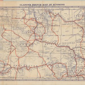 Clason's Sketch Map of Wyoming