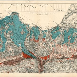 Il Quaternario Nella Catena del Monte Bianco [Glacier Map of Mont Blanc]