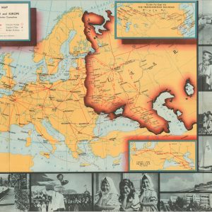 Intourist Map of the Soviet Union and Europe