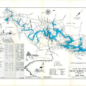 Logan Martin Lake Recreation Map on the Coosa River