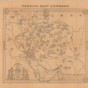 Cartographical Map of Iran Once Known as Persia Showing Many Places of Biblical and Historical Interest