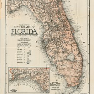 Mileage Map of the Best Roads of Florida