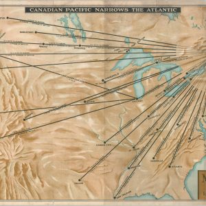 Map of Travel Time to and From Europe via the Shorter St. Lawrence Seaway