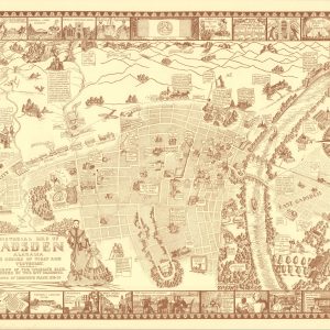 A Pictorial Map of Gadsden Alabama with Scenes of Today and Yesterday .