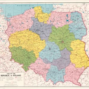 Map of the Republic of Poland
