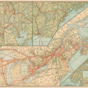 Maps of the Canadian Pacific Route to Atlantic Coast Resorts Together with List of Hotels Boarding Houses and Camps [Title on Verso]