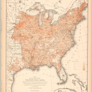 Map Showing the Degree of Taxation per Capita Imposed by State County or Municipal Authority