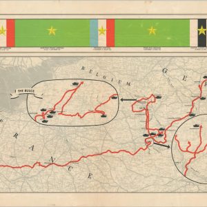 Route of 15th Tank Battalion in the E.T.O. 1944 - 1945