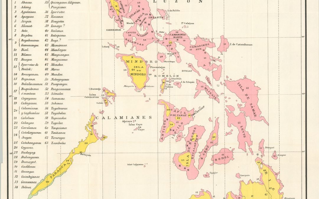 Mapa Etnográfico del Archipielago Filipino [and] Mindanao Distribution of Races