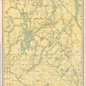 Grand Trunk Railway System Map of Lake Nipissing District and Temagami Region Ontario