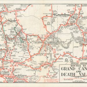 Routes to Death Valley and Grand Canyon