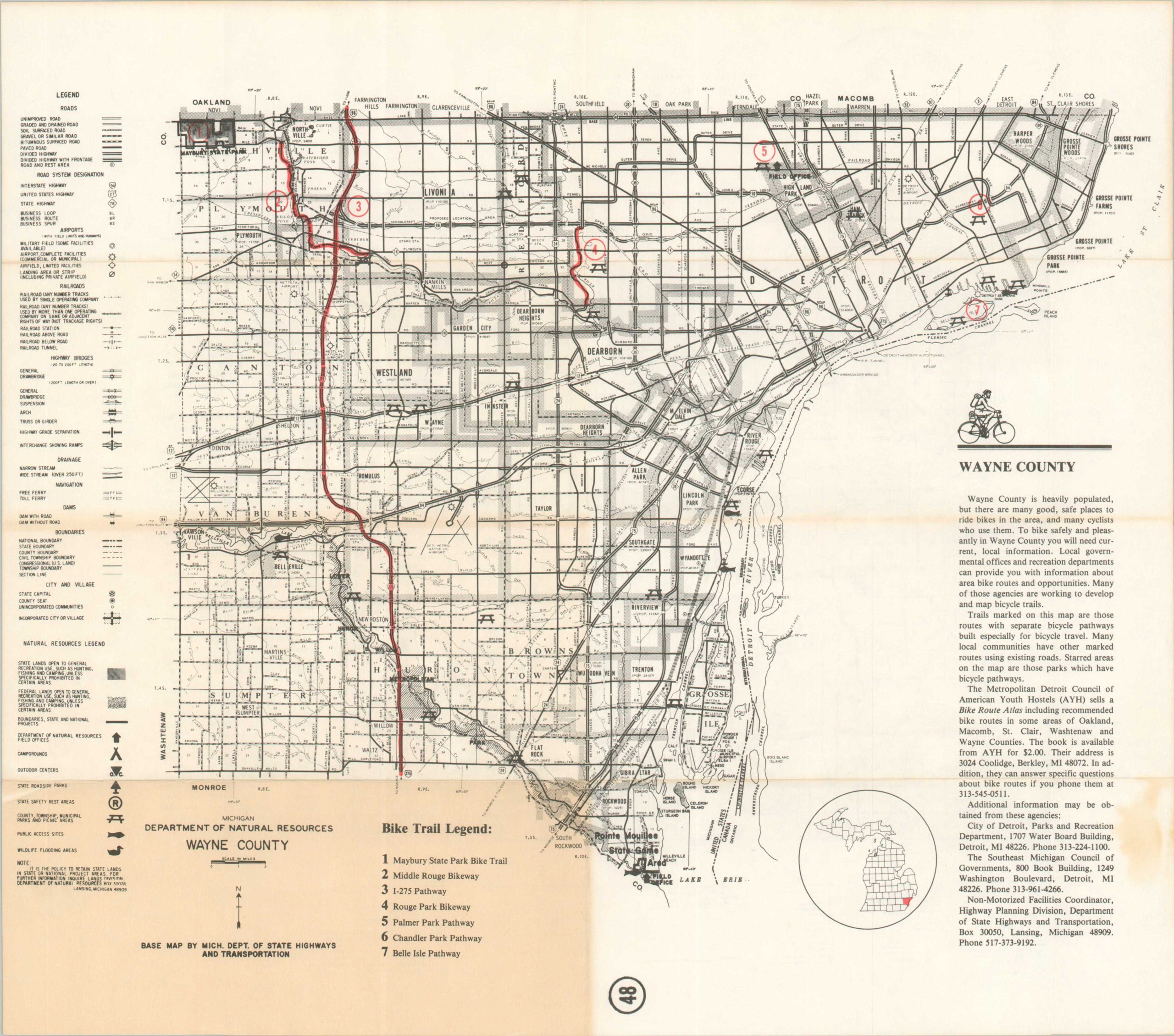 Cycling Maps of Michigan - Image 2