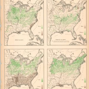 Maps showing the Range and Within the Range the Degree of Cultivation of Certain Principal Crops