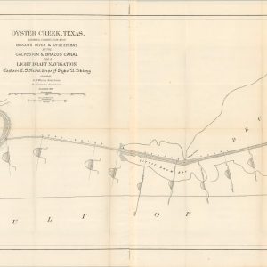 Oyster Creek, Texas, Showing Connection with Brazo River & Oyster bay by the Galveston & Brazos Canal for a Light Draft Navigation