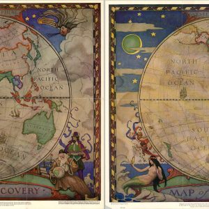 Eastern Hemisphere [and] Western Hemisphere Map of Discovery