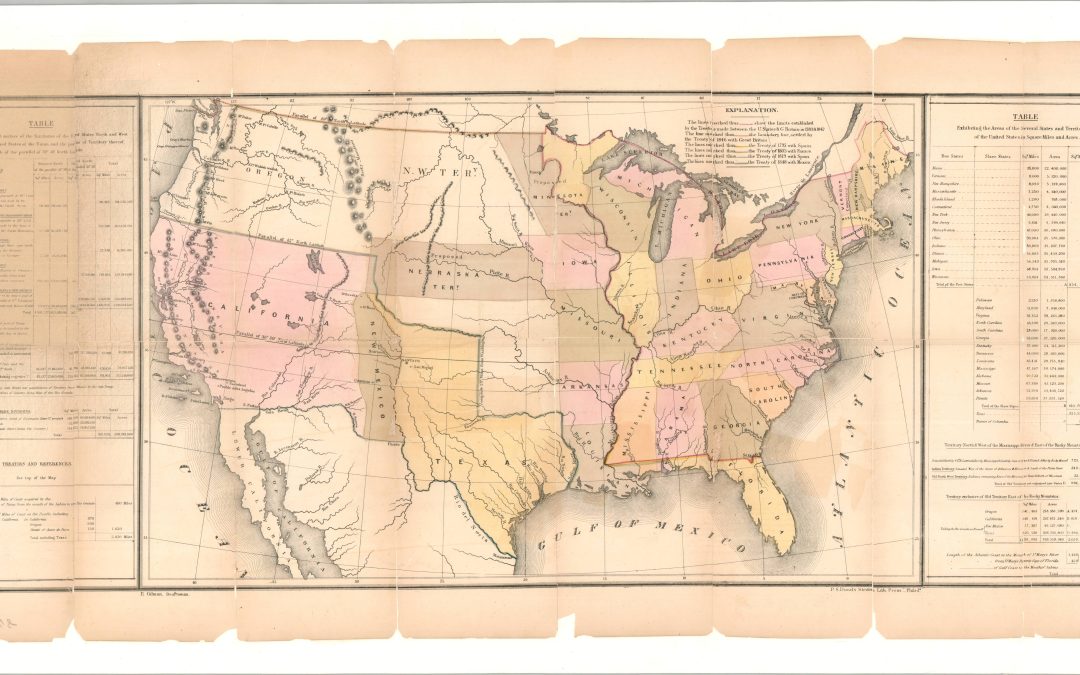[Map of the United States Including Western Territories]