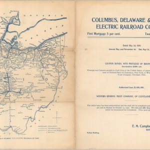 Map Showing the Electric Railways of Ohio