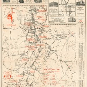 Official United States Tourist Service Map of Idaho - Utah