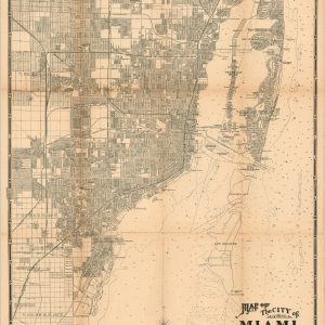 Map of the City of Miami and Environs Florida