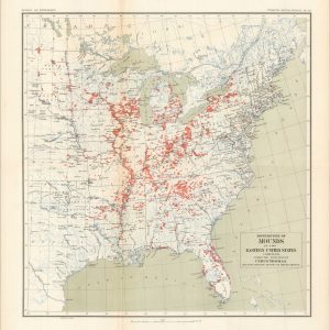 Distribution of Mounds in the Eastern United States