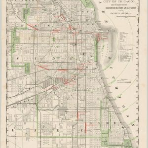 Map of the Illinois State Grain Inspection Department for the City of Chicago